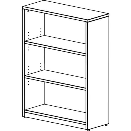 Groupe Lacasse Bookcase, Open, 2 Shelf, 36inWx14inDx48inH, Sahara LAS41NNB364814R